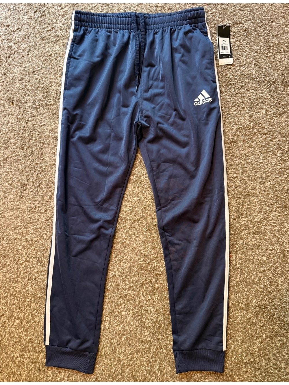New Adidas Navy Track Pants Men’s XL